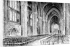 Interior of Bristol Cathedral by W Gilliard