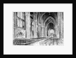 Interior of Bristol Cathedral by W Gilliard