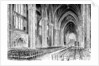 Interior of Bristol Cathedral by W Gilliard