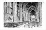 Interior of Bristol Cathedral by W Gilliard