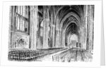 Interior of Bristol Cathedral by W Gilliard