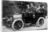 Five men sitting in a motor car by Anonymous