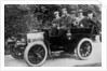 Five men sitting in a motor car by Anonymous