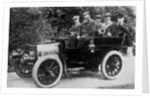 Five men sitting in a motor car by Anonymous