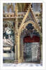 Entrance to the choir, Westminster Abbey by Alfred Hugh Fisher