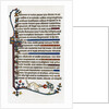 Page of decorated text by Anonymous