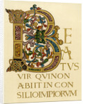 Initial letter 'B', 980-1000 AD by Anonymous
