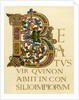 Initial letter 'B', 980-1000 AD by Anonymous