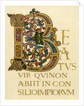 Initial letter 'B', 980-1000 AD by Anonymous