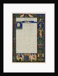 Text page with portraits of Francesco Sforza by Anonymous