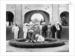 The Prince of Wales planting a tree at the Kumasi Church College, Ghana by Anonymous