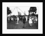 Children dancing round a maypole by Anonymous