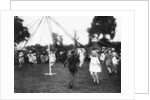 Children dancing round a maypole by Anonymous