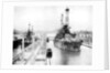 United States Men-Of-War passing through a lock, Panama Canal, Panama by Anonymous