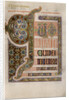 Page of illuminated text from the Gospel of St Luke by Anonymous