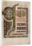Page of illuminated text from the Gospel of St Luke by Anonymous