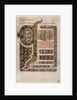 Page of illuminated text from the Gospel of St Luke by Anonymous