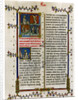 Text page with biblical scenes by Anonymous