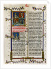 Text page with biblical scenes by Anonymous