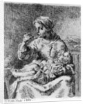 La Bouillie by Jean Francois Millet