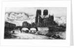 L'Abside by Charles Meryon
