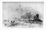 Canal pres Rotterdam by Johan Barthold Jongkind