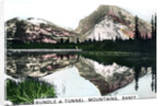 Mounts Rundle and Tunnel, Banff, Alberta, Canada by Cavenders Ltd