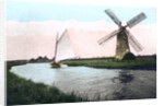 A windmill on the Norfolk Broads, Norfolk by Cavenders Ltd