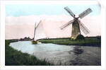 A windmill on the Norfolk Broads, Norfolk by Cavenders Ltd