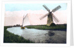 A windmill on the Norfolk Broads, Norfolk by Cavenders Ltd