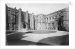 The courtyard, Durham Castle, England by Anonymous
