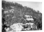 'Elysium Hotel, houses on the nothern slopes of Jakko', Shimla, India by Anonymous