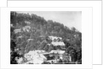 'Elysium Hotel, houses on the nothern slopes of Jakko', Shimla, India by Anonymous