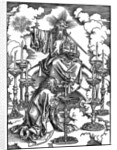 The Vision of The Seven Candlesticks from the 'Apocalypse by Albrecht Dürer