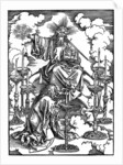 The Vision of The Seven Candlesticks from the 'Apocalypse by Albrecht Dürer