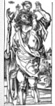 St Christopher carrying the Infant Christ by Albrecht Dürer