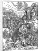 The angel holding the keys of the abyss by Albrecht Dürer