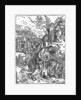 The angel holding the keys of the abyss by Albrecht Dürer