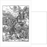 The angel holding the keys of the abyss by Albrecht Dürer