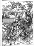 The Holy Family with the Three Hares by Albrecht Dürer