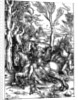 The Knight and the Landsknecht (Soldier Servant)' by Albrecht Dürer