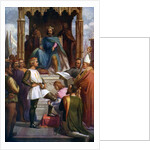 The Black Prince being made a Knight of the Garter by Anonymous