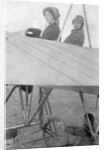 Mr G Hemel with passenger, Hendon, London by Anonymous