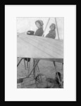 Mr G Hemel with passenger, Hendon, London by Anonymous