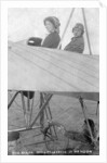 Mr G Hemel with passenger, Hendon, London by Anonymous