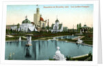 The French Garden, Universal Exhibition, Brussels, Belgium by Valentine & Sons