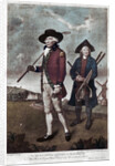 A golfer and his caddie by Valentine Green