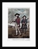 A golfer and his caddie by Valentine Green