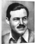 Ernest Hemingway (1899-1961), American novelist by Anonymous