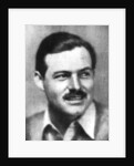 Ernest Hemingway (1899-1961), American novelist by Anonymous